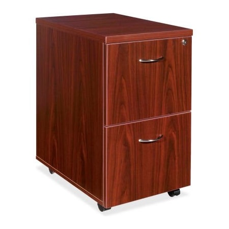 Sp Richards Lorell Mobile Pedestal - 16"W x 22"D x 28-1/4"H - Mahogany - Essentials Series LLR69397